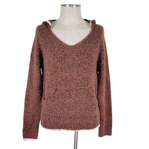 Prana Shine On Sweater Hoodie Size S Kangaroo Pocket Long Sleeve Rust Soft